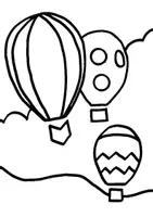 Aperçu - Matériel pour travaux manuels / dessin - Coloriages Dirigeable et montgolfière - Page 3