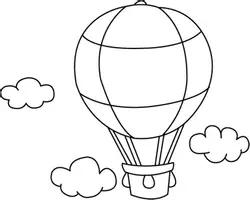 Aperçu - Matériel pour travaux manuels / dessin - Coloriages Dirigeable et montgolfière - Page de couverture