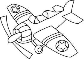 Aperçu - Matériel pour travaux manuels / dessin - Coloriages Avion - Page de couverture