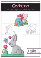 Vorschau - Mal- und Bastelvorlagen - Kunst: Ostern - Vorlage Grußkarten - Osterhase & Ostergruß - Deckblatt
