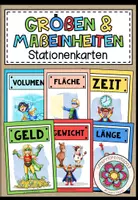 Vorschau - Bildkarten - GRÖßEN UND MAßEINHEITEN - Stationenkarten - Deckblatt