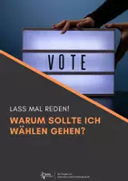 Vorschau - Arbeitsblätter - Diskussionsreihe: Warum wählen gehen? (Lass mal reden! Premium Variante) - Deckblatt