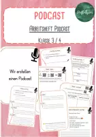 Vorschau - Stundenentwürfe - Podcast - Arbeitsheft - Klasse 3/ 4 - Deckblatt