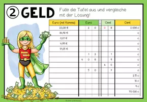 Vorschau - Arbeitsblätter - GRÖßEN UND MAßEINHEITEN - Geld (Übungsblätter) - Seite 3
