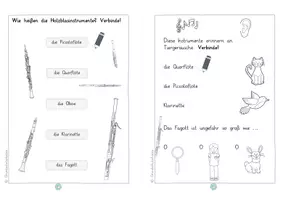 Vorschau - Stundenentwürfe - Das Orchester - Die Holzblasinstrumente Mini-Heftchen Musik Grundschule - Seite 3