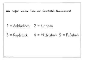 Vorschau - Stundenentwürfe - Tafelmaterial Die Querflöte und ihre Bestandteile - Seite 3