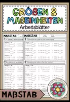 Vorschau - Arbeitsblätter - GRÖßEN UND MAßEINHEITEN - Maßstab (Arbeitsblätter) - Deckblatt
