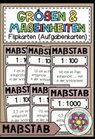 Vorschau - Spiele - GRÖßEN UND MAßEINHEITEN - Maßstab (Aufgabenkarten) - Deckblatt