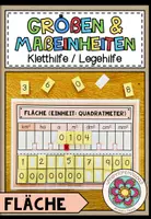 Vorschau - Fördermaterial/Inklusion - GRÖßEN UND MAßEINHEITEN - Fläche (Hilfestellung) - Deckblatt