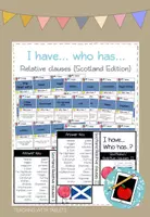 Vorschau - Spiele - I have... who has...? Relative Clauses Scotland Edition - Deckblatt
