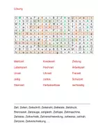 Vorschau - Arbeitsblätter - Zeit-Wörter - Rätsel - Seite 1