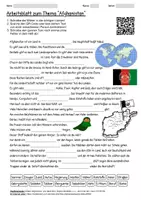 Vorschau - Arbeitsblätter - Lernposter + Arbeitsblatt "Afghanistan" + Onlineübung & MP3 + Mindmap + Infografik - Seite 1