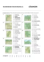 Vorschau - Arbeitsblätter - Bundesländer Deutschlands (Arbeitsblätter mit Multiple-Choice-Aufgaben) - Seite 1