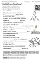 Vorschau - Arbeitsblätter - Arbeitsblatt "Asche" + Onlineübung & MP3 + - Deckblatt