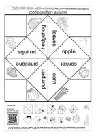 Vorschau - Spiele - autumn / fall (Herbst) cootie catcher English game / Spiel für den Englischunterricht Grundschule - Seite 3