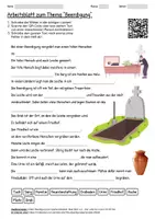 Vorschau - Arbeitsblätter - Lernposter + Arbeitsblatt "Beerdigung" + Onlineübung & MP3 + Mindmap + Infografik - Seite 1