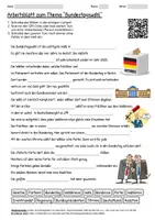Vorschau - Arbeitsblätter - Lernposter + Arbeitsblatt "Bundestagswahl" + Onlineübung & MP3 + Mindmap + Infografik - Seite 1