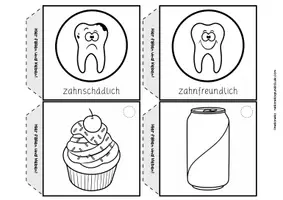 Vorschau - Unterrichtsreihen - Leporello Zähne | zahnfreundlich oder zahnschädlich? | Zahngesundheit - Seite 2