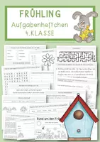 Vorschau - Arbeitsblätter - Frühlingsheftchen für die 4. Klasse - Deckblatt