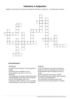 Vorschau - Spiele - Kreuzworträtsel Presente de INDICATIVO o SUBJUNTIVO - Deckblatt