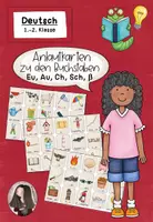 Vorschau - Bildkarten - Anlautkarten zu den Buchstaben Eu, Au, Ch, Sch, ß (Klasse 1 bis 2) - Deckblatt