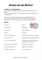 Vorschau - Text - Kinderlied {Suchen wir das Osterei} - Seite 1