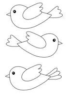 Vorschau - Mal- und Bastelvorlagen - Vogel Bastelvorlagen zum Ausmalen 🐤 Fensterbilder für den Frühling - Seite 1