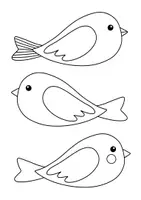Vorschau - Mal- und Bastelvorlagen - Vogel Bastelvorlagen zum Ausmalen 🐤 Fensterbilder für den Frühling - Seite 2