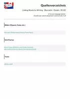 Vorschau - Merkblätter - Linking Words for Writing - Übersicht + Details - B1-B2 - Seite 1