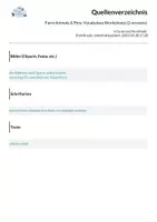 Vorschau - Arbeitsblätter - Farm Animals & Pets: Vocabulary Worksheets (2 versions) - Seite 1