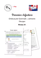 Vorschau - Arbeitsblätter - Possessive Adjectives - Arbeitsblatt mit Erklärung & Übungen - A1 - Deckblatt