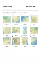 Vorschau - Arbeitsblätter - Amerika / Afrika / Asien (Arbeitsblatt mit Landkarten) - Seite 1