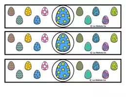 Vista previa - Manualidades / Dibujos para colorear - MANILLAS PARA RECORTAR HUEVOS DE PASCUA - página 3