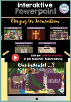 Vorschau - Unterrichtsreihen - Jesus PASSION - Karwoche + Ostern | Interaktive PowerPoint | Sofort einsetzbar - Religion - Seite 1