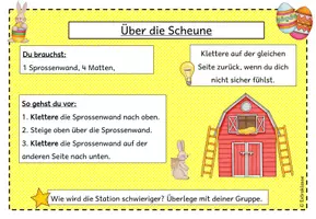 Vorschau - Stationenlernen - Stationskarten Sport: Ostern - Osterhasen-Trainingslager (Klasse 2-4) - Seite 3