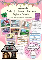 Vorschau - Fördermaterial/Inklusion - Englisch/ Deutsch/ DaZ - Parts of a house/ rooms - im Haus - flashcards - Bildkarten - Deckblatt