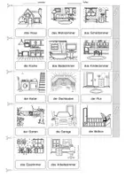 Vorschau - Arbeitsblätter - Deutsch/ DaZ - Im Haus (Zimmer, Räume) - Sparpaket Bildkarten, Arbeitsblätter, Miniwörterbuch, Sprachförderung - Seite 3