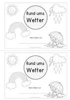 Vorschau - Arbeitsblätter - Wetter - Arbeitsheft für die GS 2 - Deckblatt