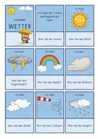 Vorschau - Fördermaterial/Inklusion - Wetter - Ich habe, wer hat? für die GS 1 - Seite 1