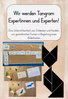 Vorschau - Stundenentwürfe - Tangram im Matheunterricht / geometrische Formen entdecken, gesamte Unterrichtseinheit und Unterrichtsentwurf - Deckblatt