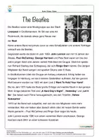 Vorschau - Arbeitsblätter - Musik 🎶 The Beatles Infoblatt Quiz analog & digital Musik Sekundarstufe Musik Grundschule - Seite 1