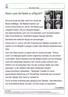 Vorschau - Arbeitsblätter - Musik 🎶 The Beatles Infoblatt Quiz analog & digital Musik Sekundarstufe Musik Grundschule - Seite 3
