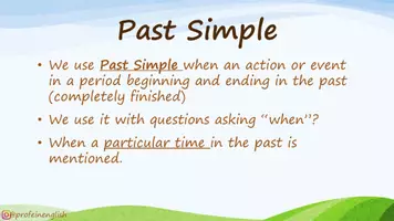 Vorschau - Präsentationen/Tafelbilder - Past Simple und Past Continuous auf Englisch - Seite 1