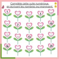 Aperçu - Feuilles d'exercices - Les suites numériques du printemps' - Page 2