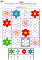 Aperçu - Jeux - Livret d'enquête - Fleurs - Pour le printemps - Niveau 1 - Page 3