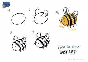 Aperçu - Apprentissages en autonomie - Anglais : Brown Owl and the Bee Hive - COMMENT DESSINER/HOW TO DRAW - Page 1