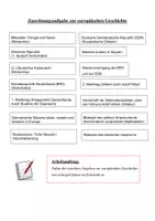 Vorschau - Unterrichtsreihen - Zeitstrahl der europäischen Geschichte inkl. Lösungen - Deckblatt