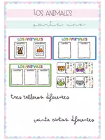 Vista previa - Unidades / Secuencias / Situaciones de Aprendizaje - JUEGO CARTAS LOS ANIMALES - Portada