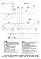 Vorschau - Spiele - Kreuzworträtsel/Crossword puzzle: Places in town - Seite 1