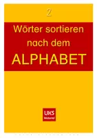 Vorschau - Unterrichtsreihen - Wörter mit System alphabetisch sortieren lernen als sinnvolles Konzentrations- und Rechtschreibtraining - Deckblatt